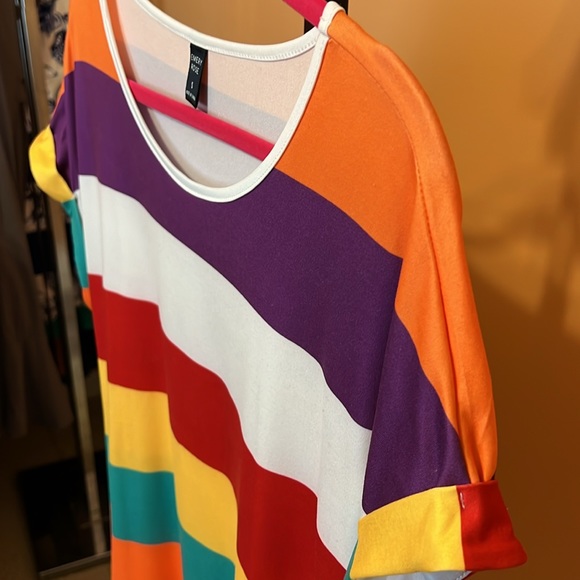 Emery Rose vibrant color block dress - Picture 4 of 6